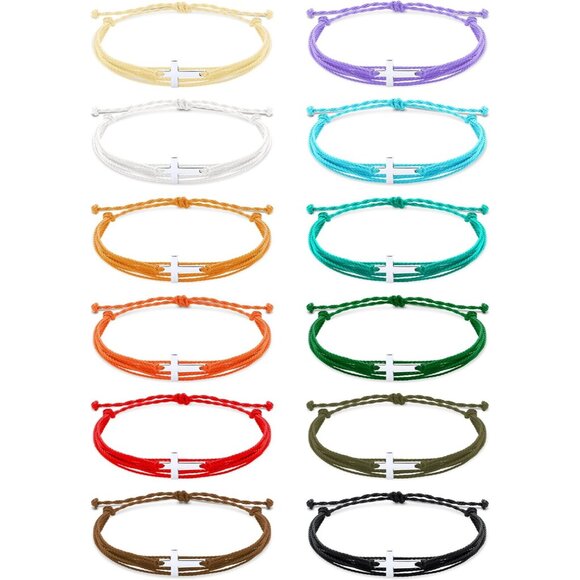 Elegant 48-Count Christian Bracelets - Personalizable & Adjustable for Everyone - Picture 1 of 6